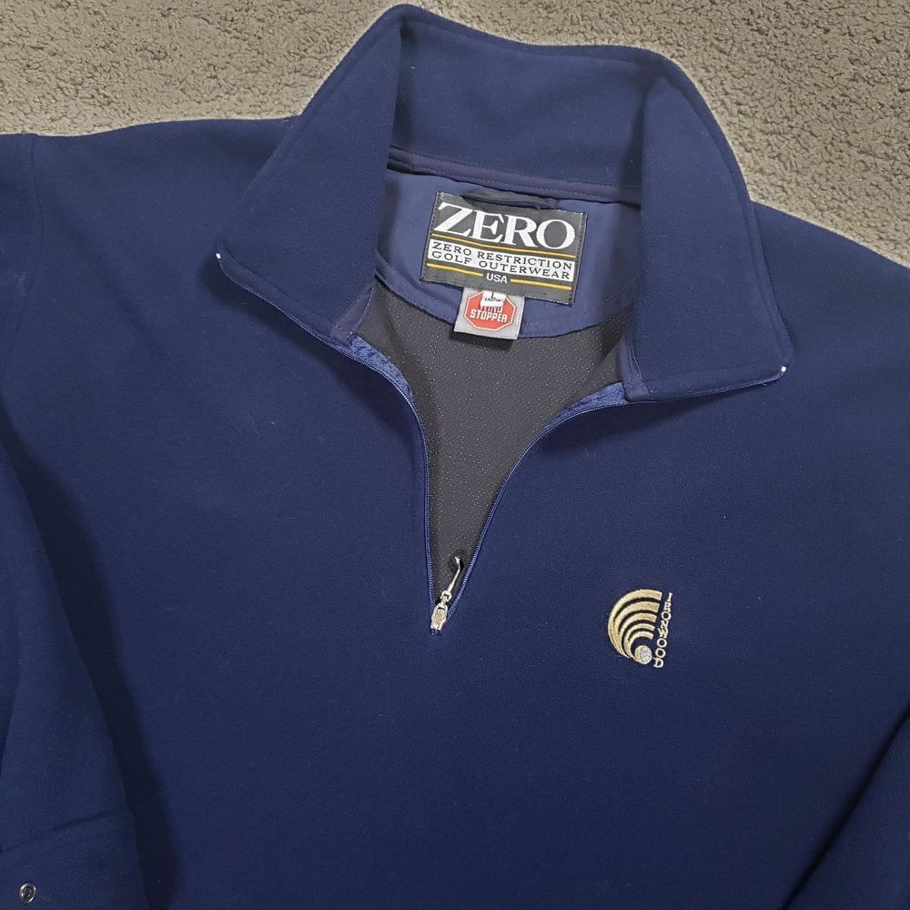 Zero Restriction Golf Jacket Women L Blue Comfort Suede Windstopper Ironwood - Picture 3 of 14